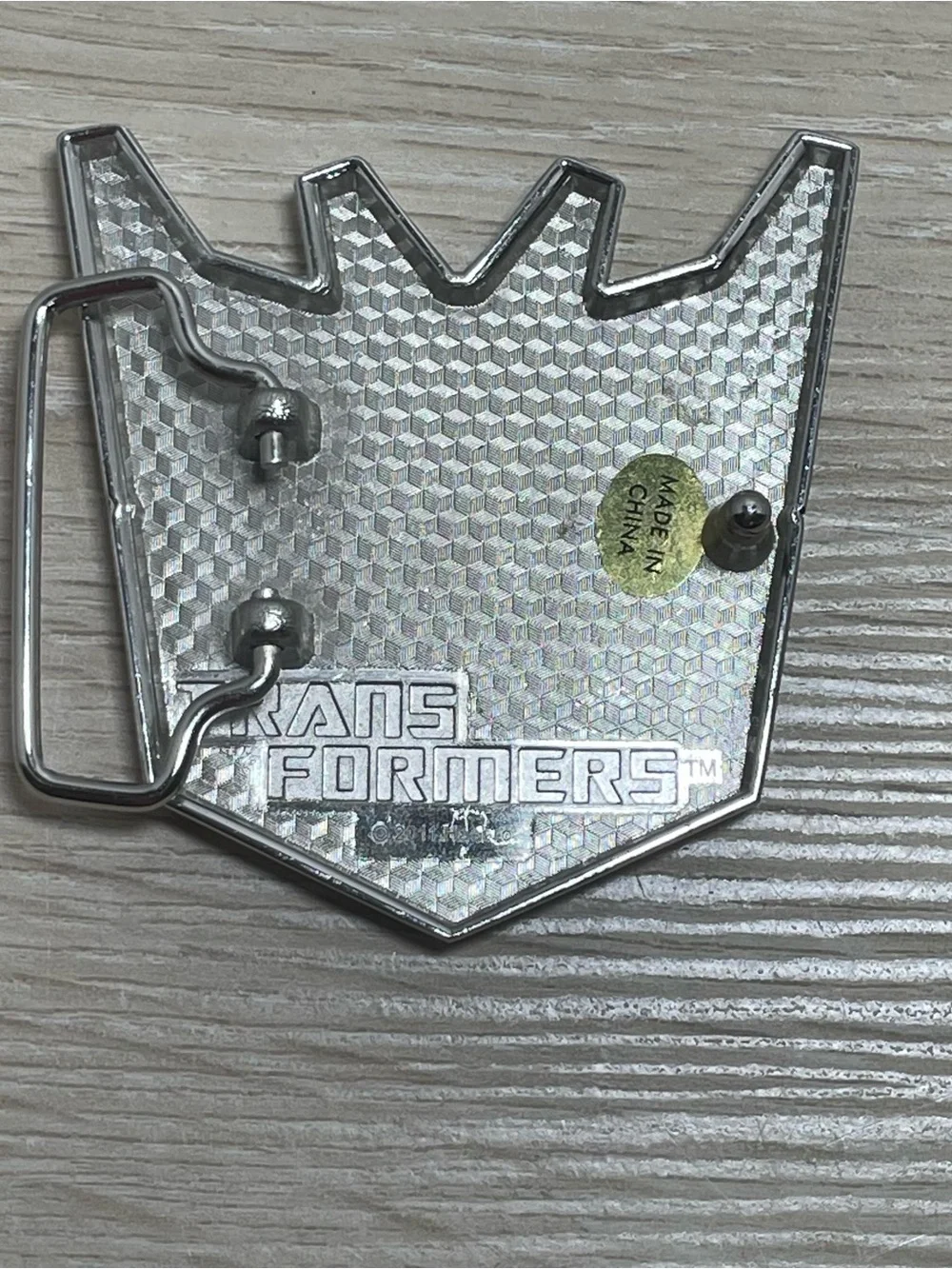 Hasbro Transformers Decepticon Metal Belt Buckle 2011 Purple Collectible Retro